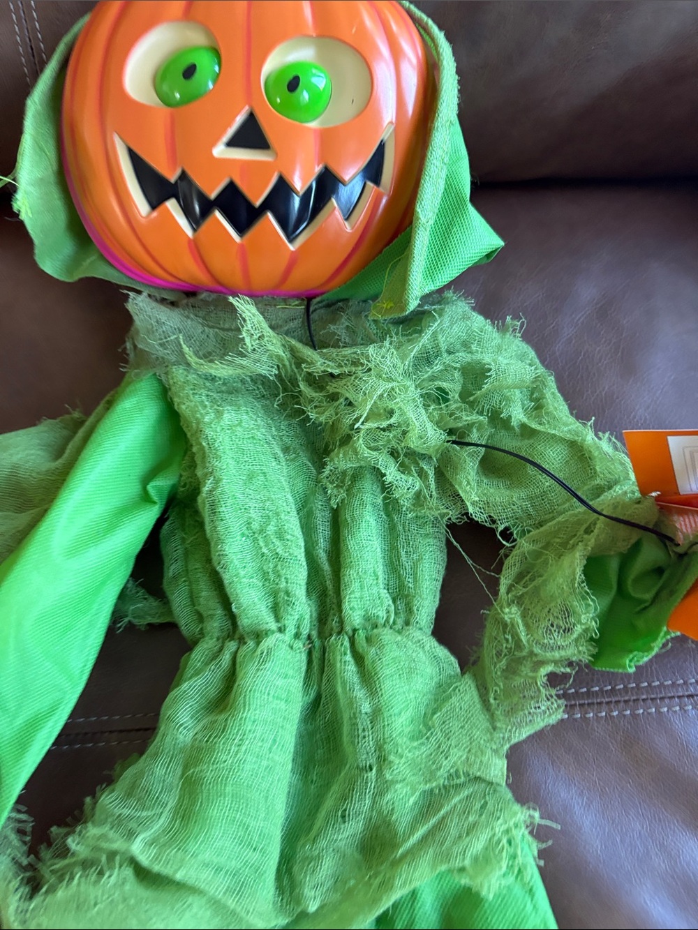Halloween Hanging Pumpkin Scarecrow Decoration, 42 Inch - Picture 9 of 9